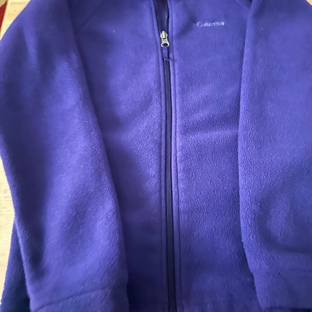 Columbia Deep Purple Fleece Pullover Jacket